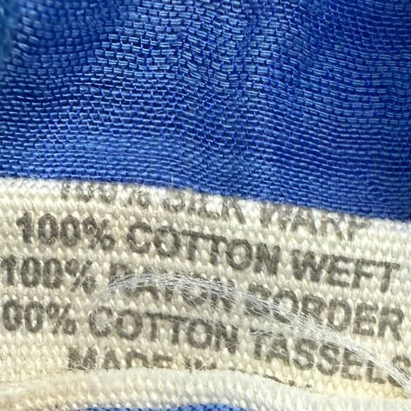 Matta Dupatta Blue Ombre 100% Silk Shawl Scarf - Picture 6 of 6